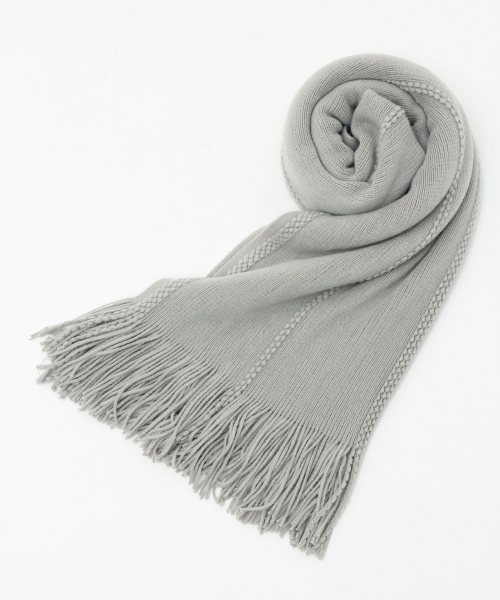 LEPSIM（レプシィム）の「シャギーガラストール　730009（ストール/ショール・レディース・オフホワイト/グレー/チャコールグレー/ベージュ/ワインレッド・ONE SIZE）」の6枚目の写真