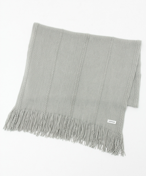 LEPSIM（レプシィム）の「シャギーガラストール　730009（ストール/ショール・レディース・オフホワイト/グレー/チャコールグレー/ベージュ/ワインレッド・ONE SIZE）」の7枚目の写真