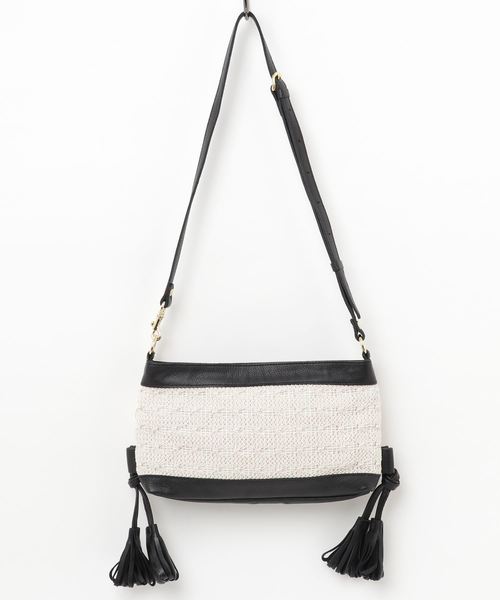 BARDOT ROSE（バルドロゼ）の「【BARDOT ROSE】スワーブ2WAYミニショルダー（ショルダーバッグ・レディース・アイボリー/ブラック・FREE）」の3枚目の写真