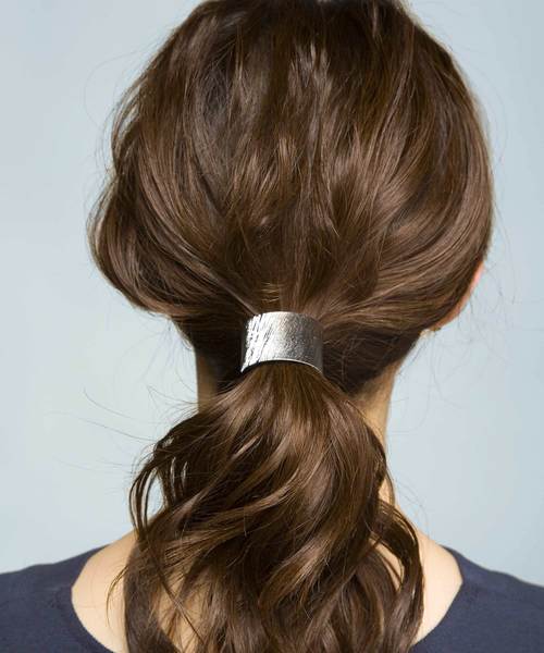 PLAIN CLOTHING（プレーンクロージング）の「1,300点突破☆加工メタルシンプルカーブヘアゴム（ヘアゴム・レディース・ゴールド/シルバー・FREE）」の11枚目の写真