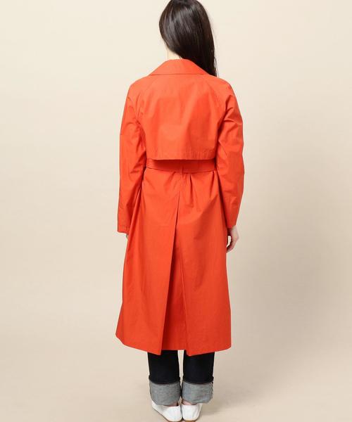 BEAUTY&YOUTH UNITED ARROWS（ビューティーアンドユースユナイテッドアローズ）の「BY タイプライターロングラップコート ◆（その他アウター・レディース・ナチュラル/レッド・MEDIUM/SMALL）」の3枚目の写真