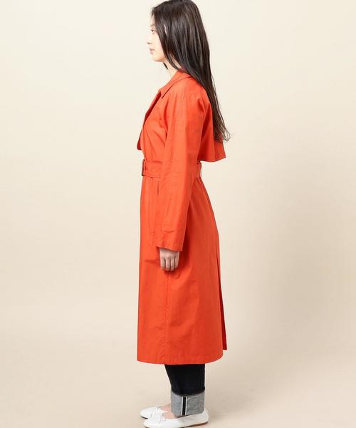 BEAUTY&YOUTH UNITED ARROWS（ビューティーアンドユースユナイテッドアローズ）の「BY タイプライターロングラップコート ◆（その他アウター・レディース・ナチュラル/レッド・MEDIUM/SMALL）」の12枚目の写真