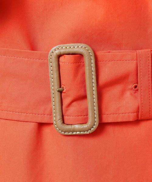 BEAUTY&YOUTH UNITED ARROWS（ビューティーアンドユースユナイテッドアローズ）の「BY タイプライターロングラップコート ◆（その他アウター・レディース・ナチュラル/レッド・MEDIUM/SMALL）」の8枚目の写真