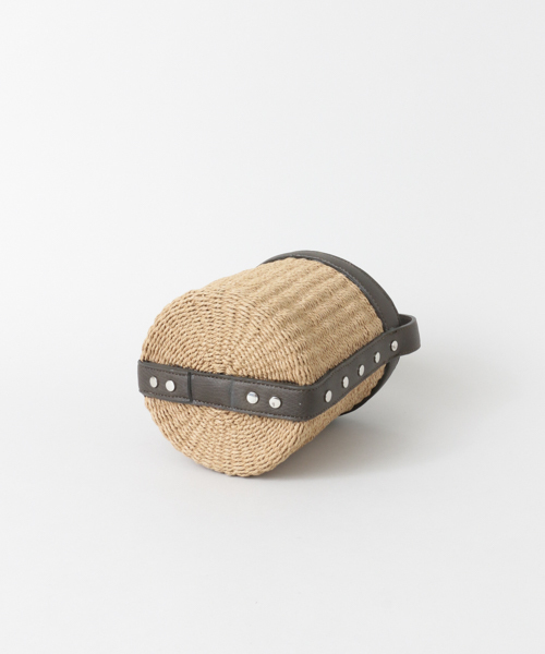 URBAN RESEARCH（アーバンリサーチ）の「 UR LAUGOA　バケツ巾着BAG（かごバッグ・レディース・ブルー/ダークグレー/オレンジ・ONE SIZE）」の7枚目の写真