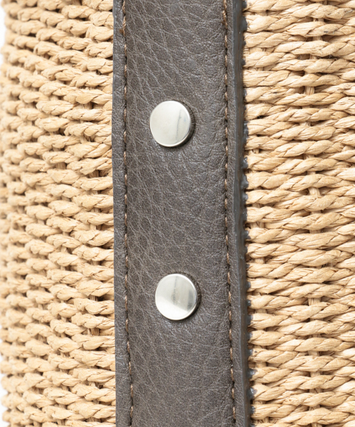 URBAN RESEARCH（アーバンリサーチ）の「 UR LAUGOA　バケツ巾着BAG（かごバッグ・レディース・ブルー/ダークグレー/オレンジ・ONE SIZE）」の10枚目の写真