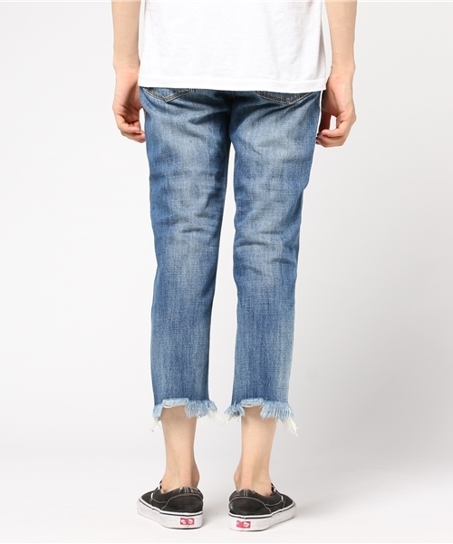 WEGO（ウィゴー）の「WEGO/エアーデニムクラッシュスリムパンツ（デニムパンツ・メンズ・ホワイト/ブラック/インディゴブルー・LARGE/MEDIUM）」の10枚目の写真