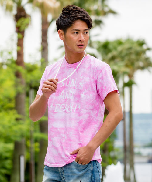 JACKROSE（ジャックローズ）の「ムラゾメ･ロゴUネックTシャツ（Tシャツ/カットソー・メンズ・ピンク/ブラック/グレー/ブルー・L/M）」の4枚目の写真