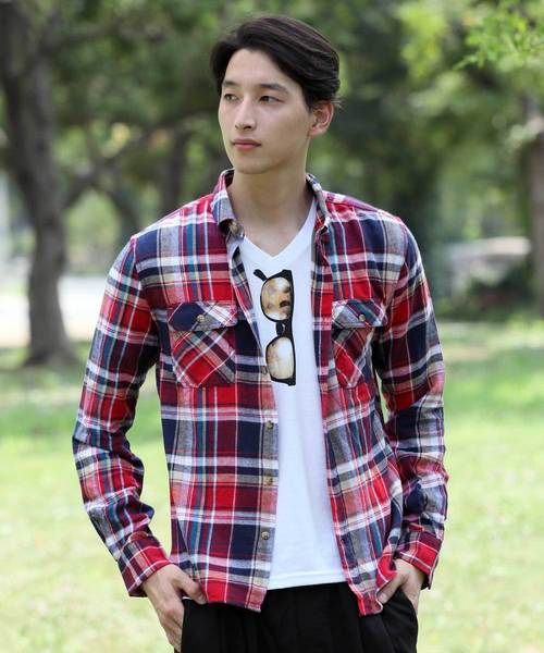 TopIsm(トップイズム)の「コットン ネル チェックシャツ(シャツ/ブラウス・メンズ・ホワイト系その他/レッド系その他/レッド系その他2/レッド系その他5/ベージュ系その他/ブラック系その他/ブラック系その他2/レッド系その他3/レッド系その他6/ブラック系その他3/レッド系その他4/ブルー系その他2/ブルー系その他/ブルー系その他4/ベージュ系その他2/ブルー系その他3/イエロー系その他・L/LL/M)」の12枚目の写真