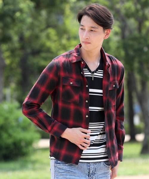 TopIsm(トップイズム)の「コットン ネル チェックシャツ(シャツ/ブラウス・メンズ・ホワイト系その他/レッド系その他/レッド系その他2/レッド系その他5/ベージュ系その他/ブラック系その他/ブラック系その他2/レッド系その他3/レッド系その他6/ブラック系その他3/レッド系その他4/ブルー系その他2/ブルー系その他/ブルー系その他4/ベージュ系その他2/ブルー系その他3/イエロー系その他・L/LL/M)」の13枚目の写真