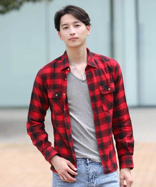 TopIsm(トップイズム)の「コットン ネル チェックシャツ(シャツ/ブラウス・メンズ・ホワイト系その他/レッド系その他/レッド系その他2/レッド系その他5/ベージュ系その他/ブラック系その他/ブラック系その他2/レッド系その他3/レッド系その他6/ブラック系その他3/レッド系その他4/ブルー系その他2/ブルー系その他/ブルー系その他4/ベージュ系その他2/ブルー系その他3/イエロー系その他・L/LL/M)」の16枚目の写真
