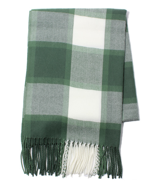 coen（コーエン）の「チェックストール2（ストール/ショール・レディース・ピンク/レッド/ケリー/ライトブルー・フリー）」の2枚目の写真