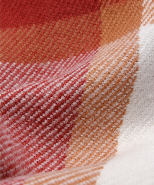 coen（コーエン）の「チェックストール2（ストール/ショール・レディース・ピンク/レッド/ケリー/ライトブルー・フリー）」の6枚目の写真