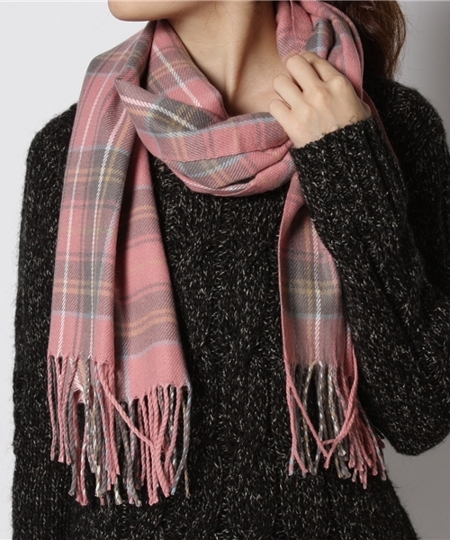 coen（コーエン）の「チェックストール2（ストール/ショール・レディース・ピンク/レッド/ケリー/ライトブルー・フリー）」の7枚目の写真