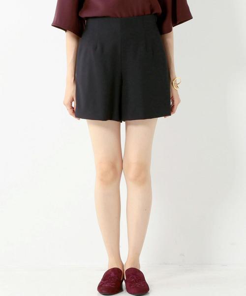 Jewel Changes（ジュエルチェンジズ）の「◇JOC R/N ダブルクロス ハイウエスト / 3分丈（その他パンツ・レディース・オフホワイト/ブラック・34/36/38）」の4枚目の写真