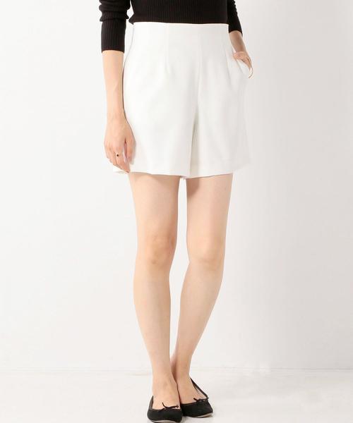 Jewel Changes（ジュエルチェンジズ）の「◇JOC R/N ダブルクロス ハイウエスト / 3分丈（その他パンツ・レディース・オフホワイト/ブラック・34/36/38）」の9枚目の写真