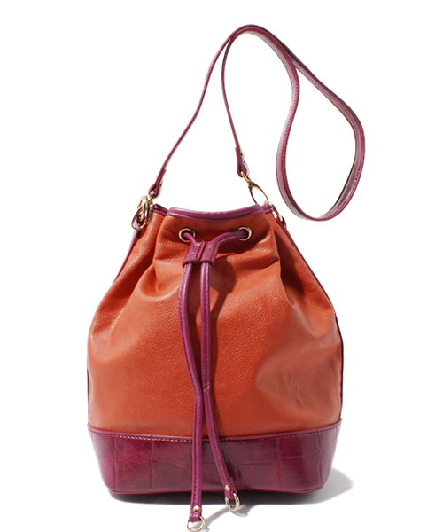 ODETTE E ODILE（オデットエオディール）の「ラウゴア/L&O 2Way S ｼｮﾙﾀﾞｰﾊﾞｯｸﾞ（ショルダーバッグ・レディース・ブラック/オレンジ/その他1・フリー）」の2枚目の写真