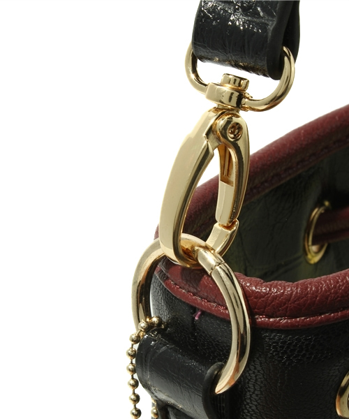 ODETTE E ODILE（オデットエオディール）の「ラウゴア/L&O 2Way S ｼｮﾙﾀﾞｰﾊﾞｯｸﾞ（ショルダーバッグ・レディース・ブラック/オレンジ/その他1・フリー）」の6枚目の写真