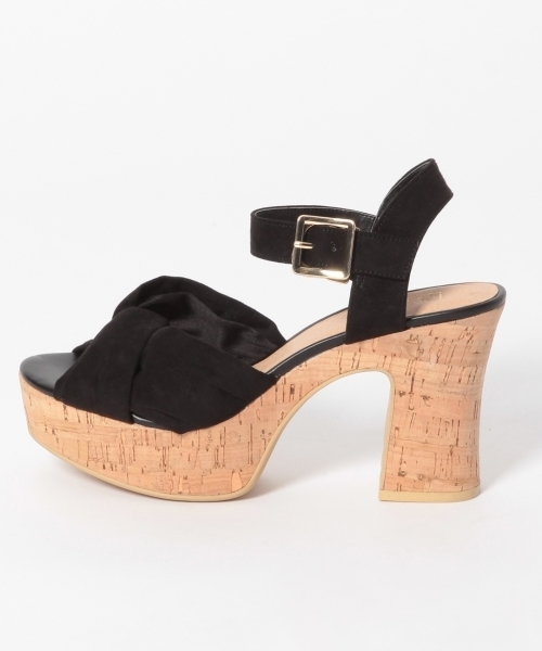 LOWRYS FARM（ローリーズファーム）の「コルクツイストサンダル　780354 （サンダル・レディース・ブラック/グリーン/オレンジ・MEDIUM/LARGE）」の7枚目の写真