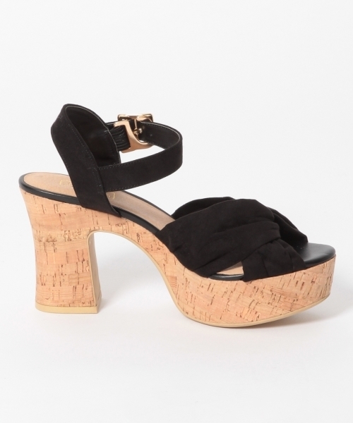 LOWRYS FARM（ローリーズファーム）の「コルクツイストサンダル　780354 （サンダル・レディース・ブラック/グリーン/オレンジ・MEDIUM/LARGE）」の8枚目の写真