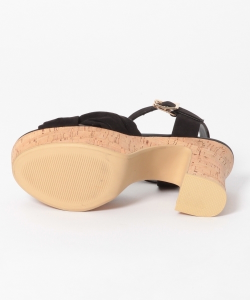 LOWRYS FARM（ローリーズファーム）の「コルクツイストサンダル　780354 （サンダル・レディース・ブラック/グリーン/オレンジ・MEDIUM/LARGE）」の10枚目の写真