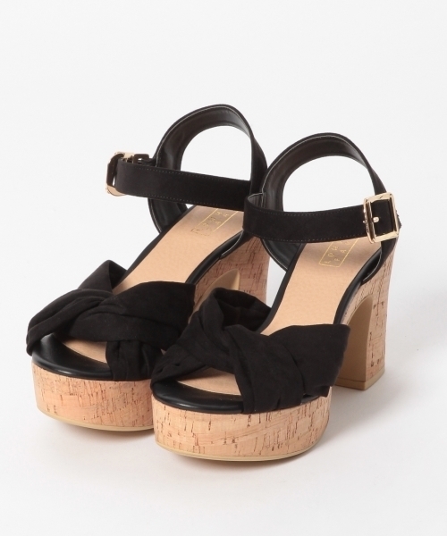 LOWRYS FARM（ローリーズファーム）の「コルクツイストサンダル　780354 （サンダル・レディース・ブラック/グリーン/オレンジ・MEDIUM/LARGE）」の11枚目の写真