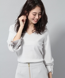 Andemiu | ソデリボンソウバリプルオーバー783192(ニット/セーター)