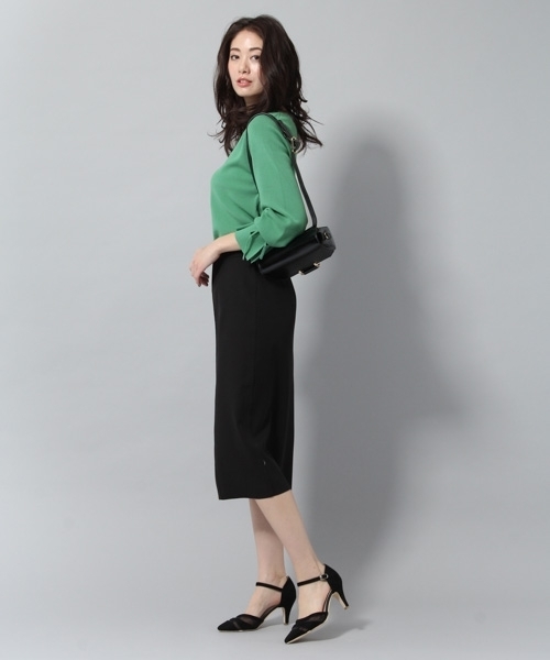 Andemiu（アンデミュウ）の「ソデリボンソウバリプルオーバー783192（ニット/セーター・レディース・ライトグレー/パープル/ネイビー/オフホワイト/グリーン・FREE）」の20枚目の写真