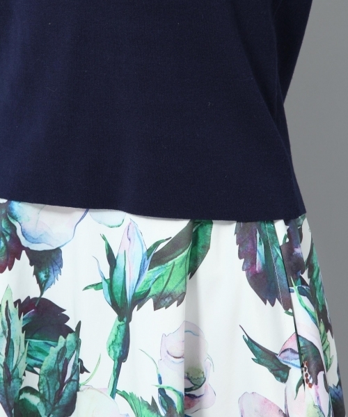 Andemiu（アンデミュウ）の「ソデリボンソウバリプルオーバー783192（ニット/セーター・レディース・ライトグレー/パープル/ネイビー/オフホワイト/グリーン・FREE）」の17枚目の写真