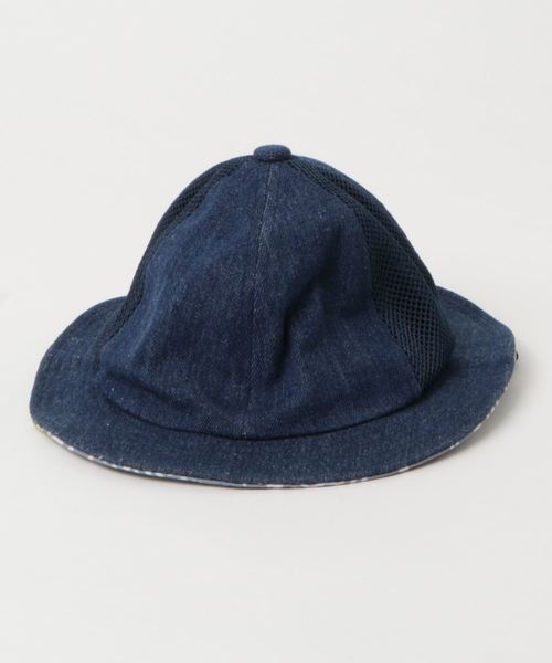 THE NORTH FACE（ザノースフェイス）の「ザ・ノース・フェイス ベビーハット / デニムメッシュハット（ハット・キッズ・ダークインディゴブルー/ライトインディゴブルー・FREE）」の3枚目の写真