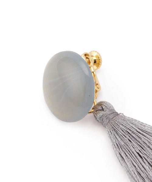 NARACAMICIE（ナラカミーチェ）の「フリンジイヤリング（イヤリング・レディース・グレー・FREE）」の7枚目の写真