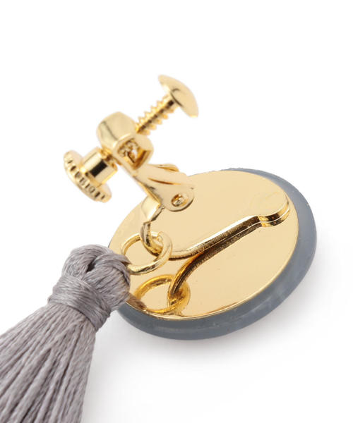 NARACAMICIE（ナラカミーチェ）の「フリンジイヤリング（イヤリング・レディース・グレー・FREE）」の4枚目の写真