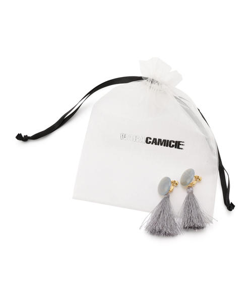 NARACAMICIE（ナラカミーチェ）の「フリンジイヤリング（イヤリング・レディース・グレー・FREE）」の3枚目の写真