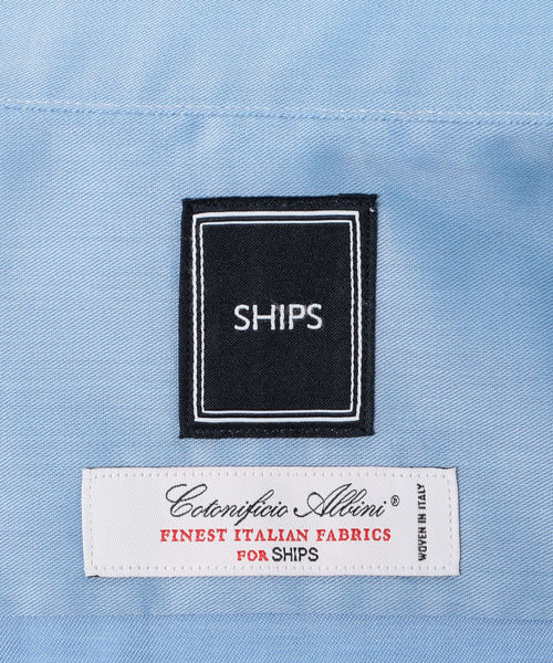SHIPS（シップス）の「SD:【ALBINI社製生地】ツイル ワイドカラー シャツ(ブルー)（シャツ/ブラウス・メンズ・ブルー系その他・37/38/39/40/41/42）」の10枚目の写真