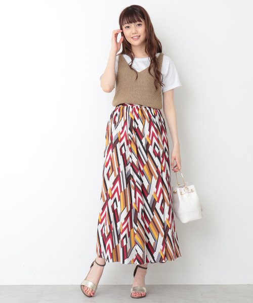 N.（N. Natural Beauty Basic）（エヌエヌナチュラルビューティーベーシック）の「◆あぜ編みタンクトップ（その他トップス・レディース・ブラック/ベージュ・MEDIUM）」の9枚目の写真