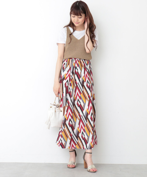 N.（N. Natural Beauty Basic）（エヌエヌナチュラルビューティーベーシック）の「◆あぜ編みタンクトップ（その他トップス・レディース・ブラック/ベージュ・MEDIUM）」の10枚目の写真