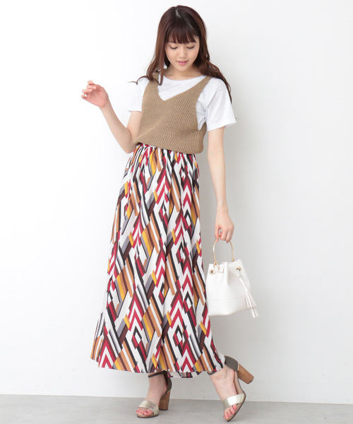 N.（N. Natural Beauty Basic）（エヌエヌナチュラルビューティーベーシック）の「◆あぜ編みタンクトップ（その他トップス・レディース・ブラック/ベージュ・MEDIUM）」の8枚目の写真