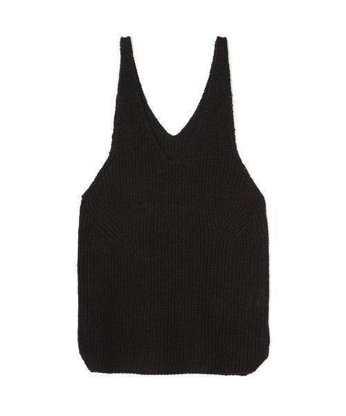 N.（N. Natural Beauty Basic）（エヌエヌナチュラルビューティーベーシック）の「◆あぜ編みタンクトップ（その他トップス・レディース・ブラック/ベージュ・MEDIUM）」の13枚目の写真
