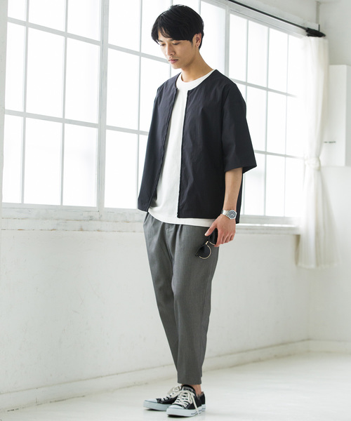 WEGO(ウィゴー)の「WEGO/ストレッチクロップドペグトップパンツ(スラックス・メンズ・ネイビー/ブラック/ライトグレー・MEDIUM/SMALL/LARGE)」の17枚目の写真