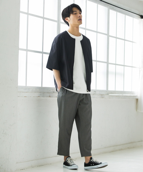 WEGO(ウィゴー)の「WEGO/ストレッチクロップドペグトップパンツ(スラックス・メンズ・ネイビー/ブラック/ライトグレー・MEDIUM/SMALL/LARGE)」の14枚目の写真