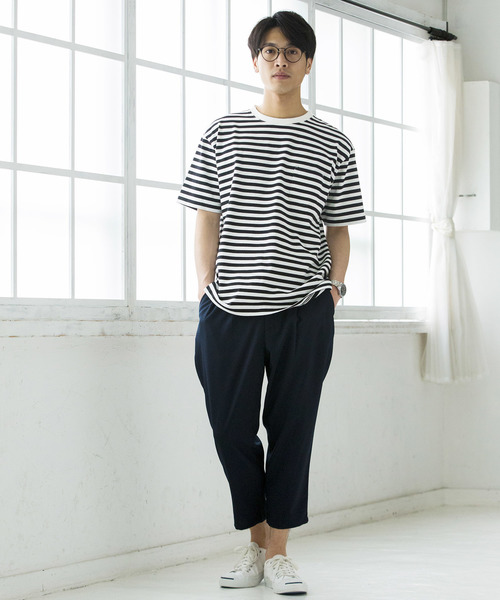 WEGO(ウィゴー)の「WEGO/ストレッチクロップドペグトップパンツ(スラックス・メンズ・ネイビー/ブラック/ライトグレー・MEDIUM/SMALL/LARGE)」の13枚目の写真