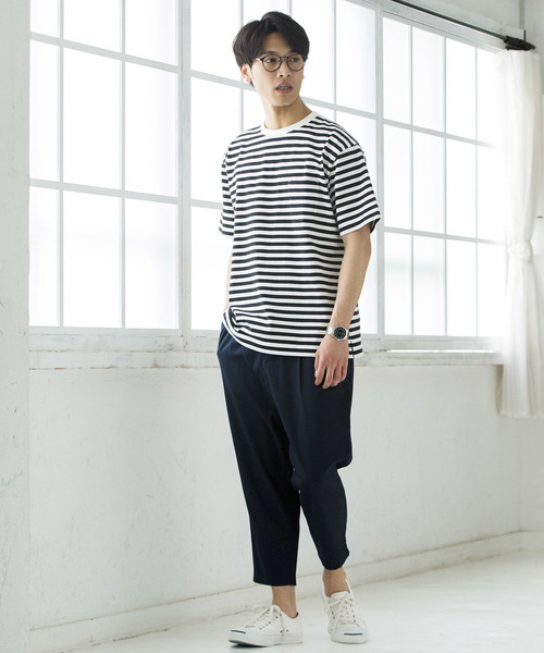 WEGO(ウィゴー)の「WEGO/ストレッチクロップドペグトップパンツ(スラックス・メンズ・ネイビー/ブラック/ライトグレー・MEDIUM/SMALL/LARGE)」の12枚目の写真