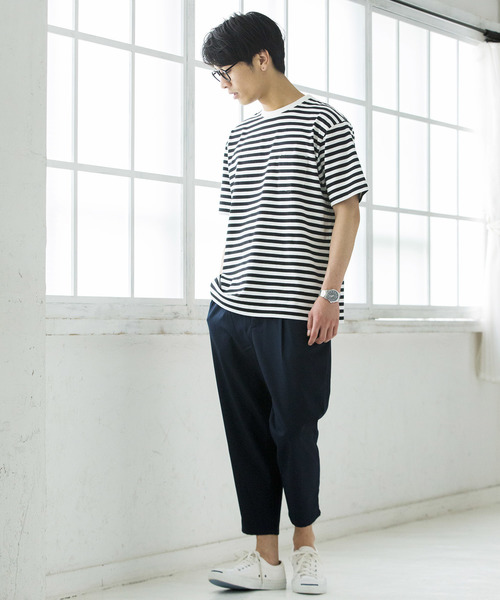 WEGO(ウィゴー)の「WEGO/ストレッチクロップドペグトップパンツ(スラックス・メンズ・ネイビー/ブラック/ライトグレー・MEDIUM/SMALL/LARGE)」の11枚目の写真