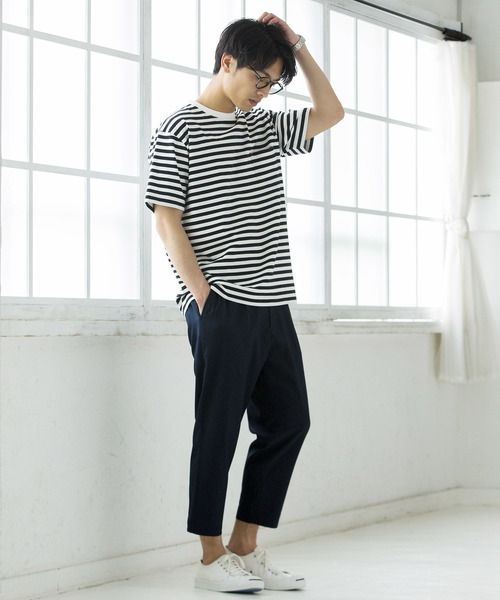 WEGO(ウィゴー)の「WEGO/ストレッチクロップドペグトップパンツ(スラックス・メンズ・ネイビー/ブラック/ライトグレー・MEDIUM/SMALL/LARGE)」の10枚目の写真