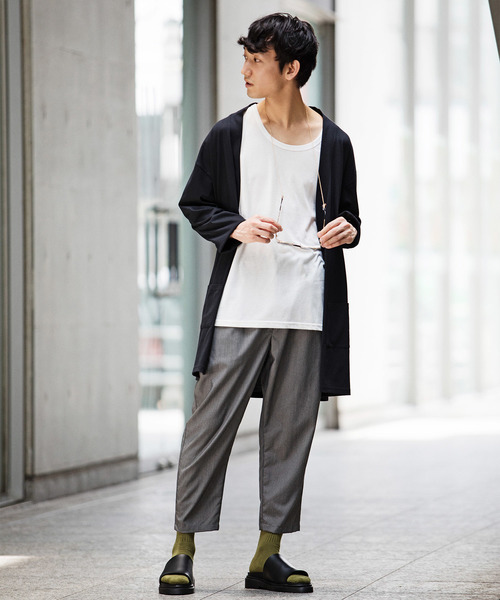 WEGO(ウィゴー)の「WEGO/ストレッチクロップドペグトップパンツ(スラックス・メンズ・ネイビー/ブラック/ライトグレー・MEDIUM/SMALL/LARGE)」の6枚目の写真