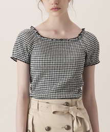 BLUE LABEL CRESTBRIDGE | 【店舗限定】楊柳ギンガム　ジャージープルオーバー(Tシャツ/カットソー)