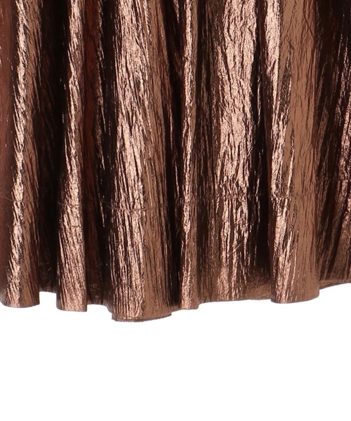 Editt by YECCA VECCA（エディットバイイェッカヴェッカ）の「シャイニーギャザースカート（スカート・レディース・シルバー/ゴールド/ブロンズ・FREE）」の7枚目の写真