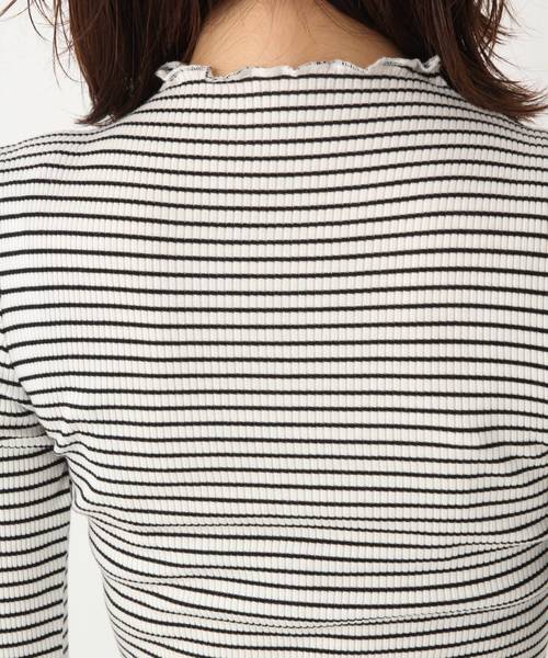 A part by（アパートバイ）の「シルクコン／メローハイネックLS 802100（Tシャツ/カットソー・レディース・ホワイト/ホワイト系その他/ブラック/カーキ・FREE）」の11枚目の写真