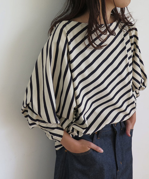 Ne-net（ネネット）の「(S)wantan jersey（Tシャツ/カットソー・レディース・ブラック/ブラウン/その他4/その他5・02）」の3枚目の写真