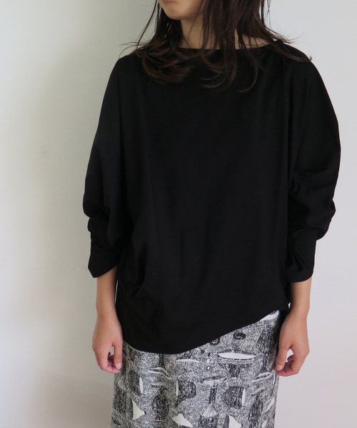 Ne-net（ネネット）の「(S)wantan jersey（Tシャツ/カットソー・レディース・ブラック/ブラウン/その他4/その他5・02）」の9枚目の写真