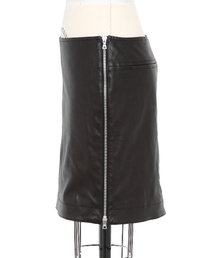 Drawer（ドゥロワー）の「Drawer PRE レザースカート（スカート）」 - WEAR